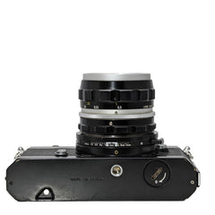 Black Nikkormat FT2 with Nikon Nikkor-S 35mm f2.8 lens