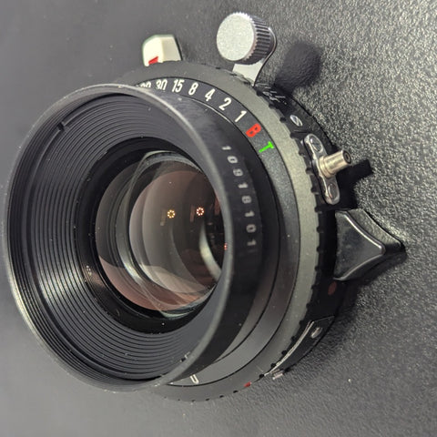 Caltar II N 150mm f5.6 MC 4X5 Lens, Copal 0 shutter  Horseman lens board