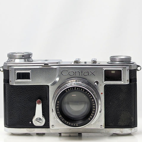 Contax II  Zeiss Ikon 35mm Camera with Carl Zeiss Sonnar 5cm (50mm) f2  lens (Rangefinder)