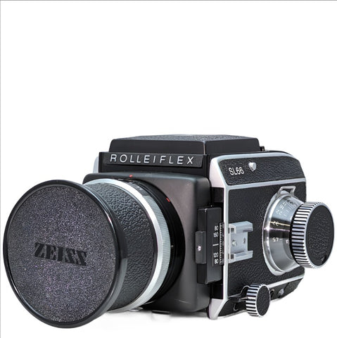 Rolleiflex SL66 Medium format SLR camera w/ Carl Zeiss S-Planar 120mm f5.6 lens Like New - Fresh CLA