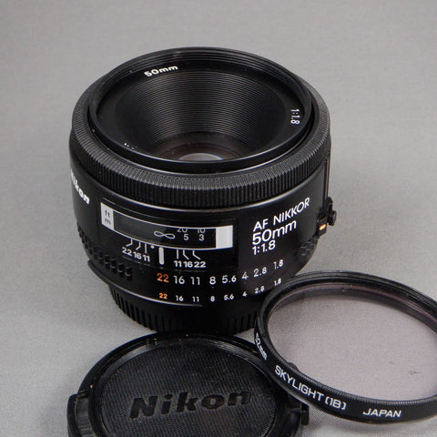 AF Nikkor 50mm 1:1.8 Lens – Used – Mint