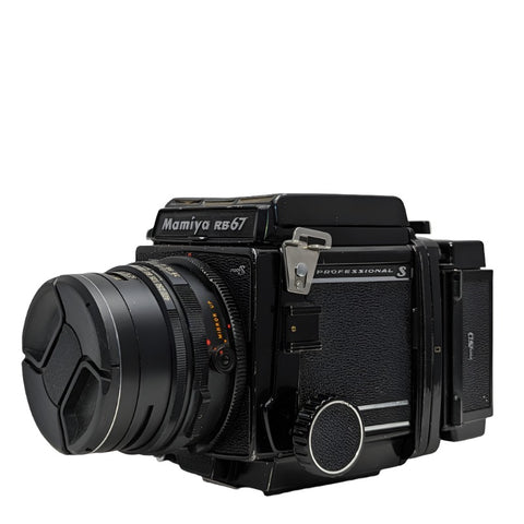 Mamiya RB67 Pro S w\ Mamiya Sekor C 127mm f3.8 lens, waist level finder Used- Excellent