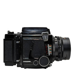 Mamiya RB67 Pro S w\ Mamiya Sekor C 127mm f3.8 lens, waist level finde
