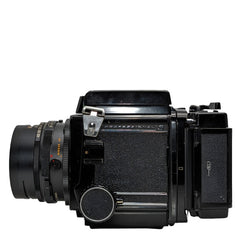 Mamiya RB67 Pro S w\ Mamiya Sekor C 127mm f3.8 lens, waist level finde
