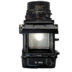 Mamiya RB67 Pro S w\ Mamiya Sekor C 127mm f3.8 lens, waist level finde