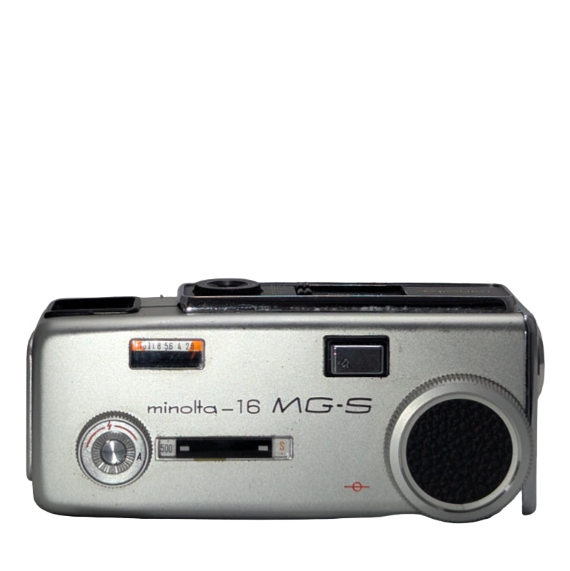 Minolta 16 MG-S Subminiature Film Camera with Filters, Flash