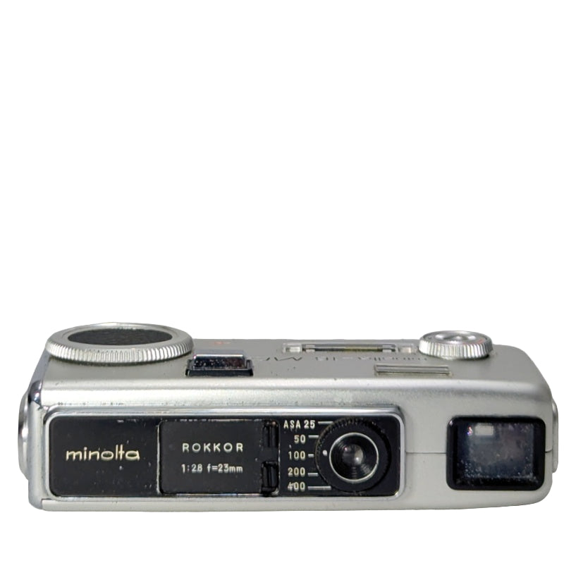 Minolta 16 MG-S Subminiature Film Camera with Filters, Flash