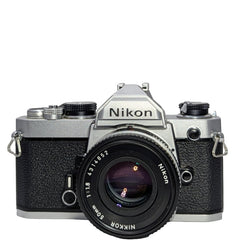 Nikon FM 35mm SLR Film Camera (Chrome) with Nikkor 50mm f/1.8 Lens – Camera Trading Company