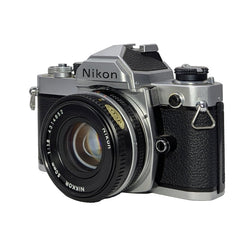 Nikon FM 35mm SLR Film Camera (Chrome) with Nikkor 50mm f/1.8 Lens – Camera Trading Company