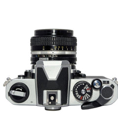 Nikon FM2N 35mm SLR Film Camera (Chrome) with Nikkor 50mm f/1.4 AI Lens – Camera Trading Company