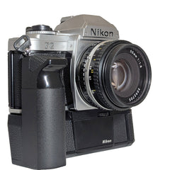 Nikon FG Film camera w/ Nikkor Series E 50mm f1.8 Lens and MD-14 Motor drive 