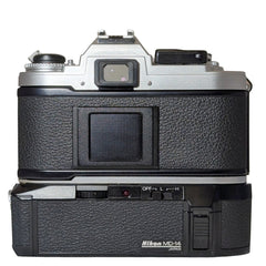 Nikon FG Film camera w/ Nikkor Series E 50mm f1.8 Lens and MD-14 Motor drive 