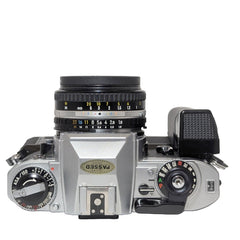 Nikon FG Film camera w/ Nikkor Series E 50mm f1.8 Lens and MD-14 Motor drive 