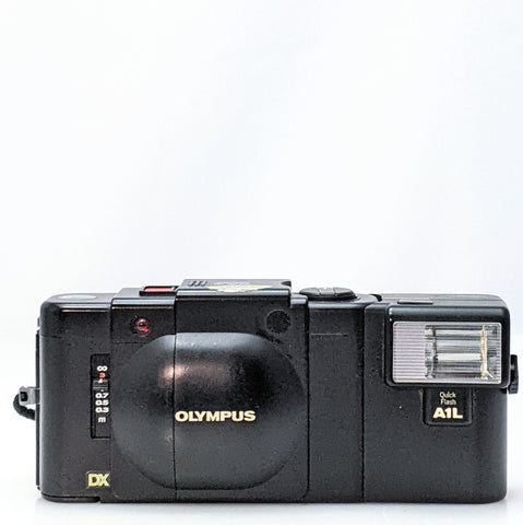 Rare Olympus XA4 macro film camera and A1L Quick Flash – Used – Excellent