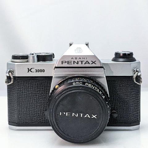 Pentax K1000 35mm Film Camera w/ SMC Pentax-M 50mm F2 lens Excellent plus