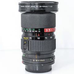 Canon New FD 35-105/3.5 Zoom Lens with macro