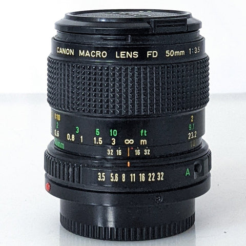 Canon New FD 50mm f3.5 macro lens  Near mint