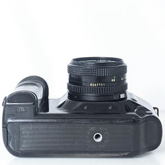 Canon T90 35mm Film Camera Black w/ new FD 50mm f1.8 lens - Very Good