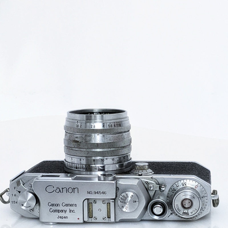 Canon II S2 35mm Rangefinder Camera 50/1.8 screw mount lens