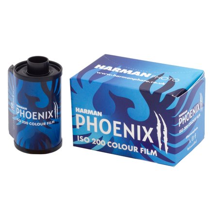 Harman Phoenix II (Blue) 200 Color Negative 35mm Film ISO 200 – Experimental & High-Contrast