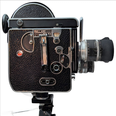 Paillard-Bolex H16 REX Reflex 16MM Cine Camera w/ Switar 25mm f1.4 & Switar DV 50mm f1.4 & Switar DV 10mm f1.6 AR lenses & Accessories