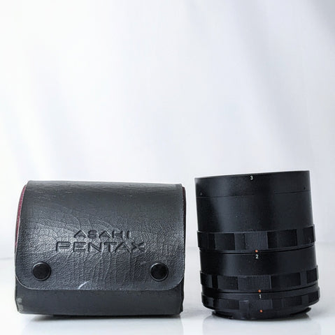 Asahi Pentax Extension tubes for the Pentax 6x7/67 Medium format camera - Like New