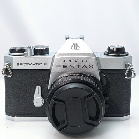 Pentax Spotmatic SP-F 35mm film camera w/ 55/1.8 LENS - Near Mint