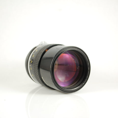 Nikon Nikkor 135mm f2.8 Prime Lens Non AI w integrated hood, excellent plus