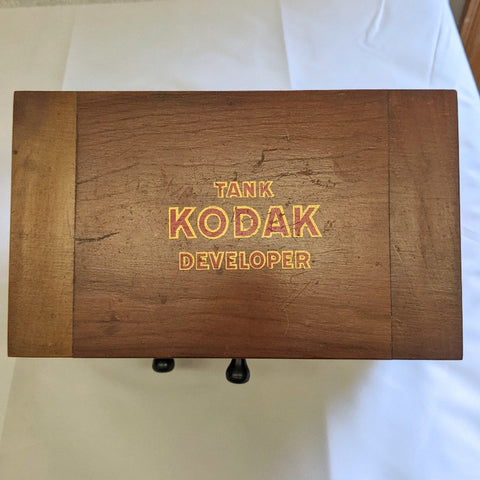 VINTAGE Kodak Wooden Developer Tank - w/ Instructions
