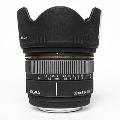 Sigma EX 30/1.4 DC 30mm Lens for Sony A Mount crop-frame DSLR, Near Mint