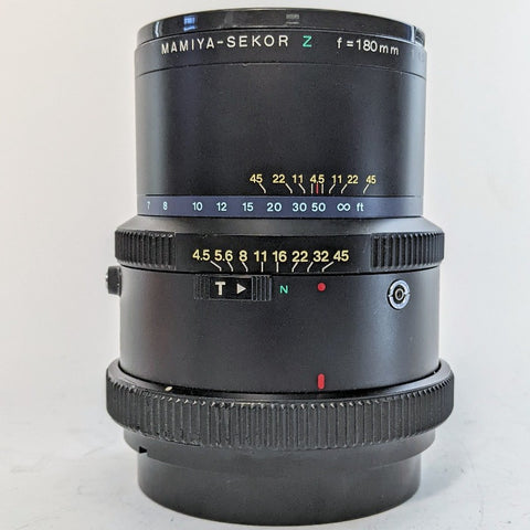 Mamiya-Sekor Z 180mm F4.5 prime telephoto lens RZ67  Near Mint