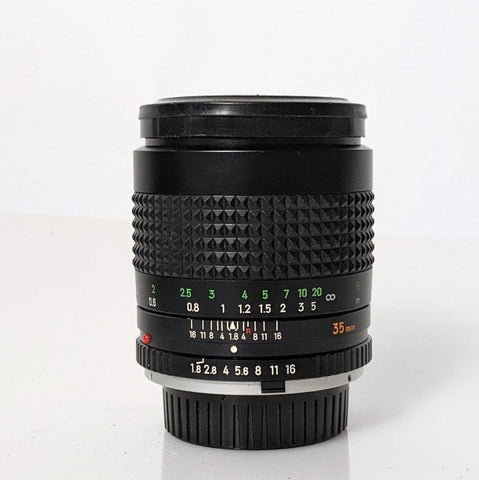 Minolta MC W.Rokkor HH 35mm f/1.8   Wide-Angle Lens, Mint
