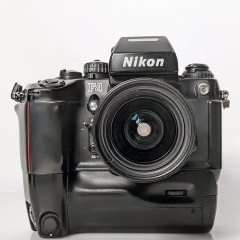 Nikon F4 with Nikkor AF 28-80 f3.5-f5.6 Zoom lens & MB23 power winder