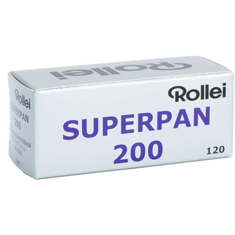 Rollei Superpan 200 Black and White Negative 120 Roll Film